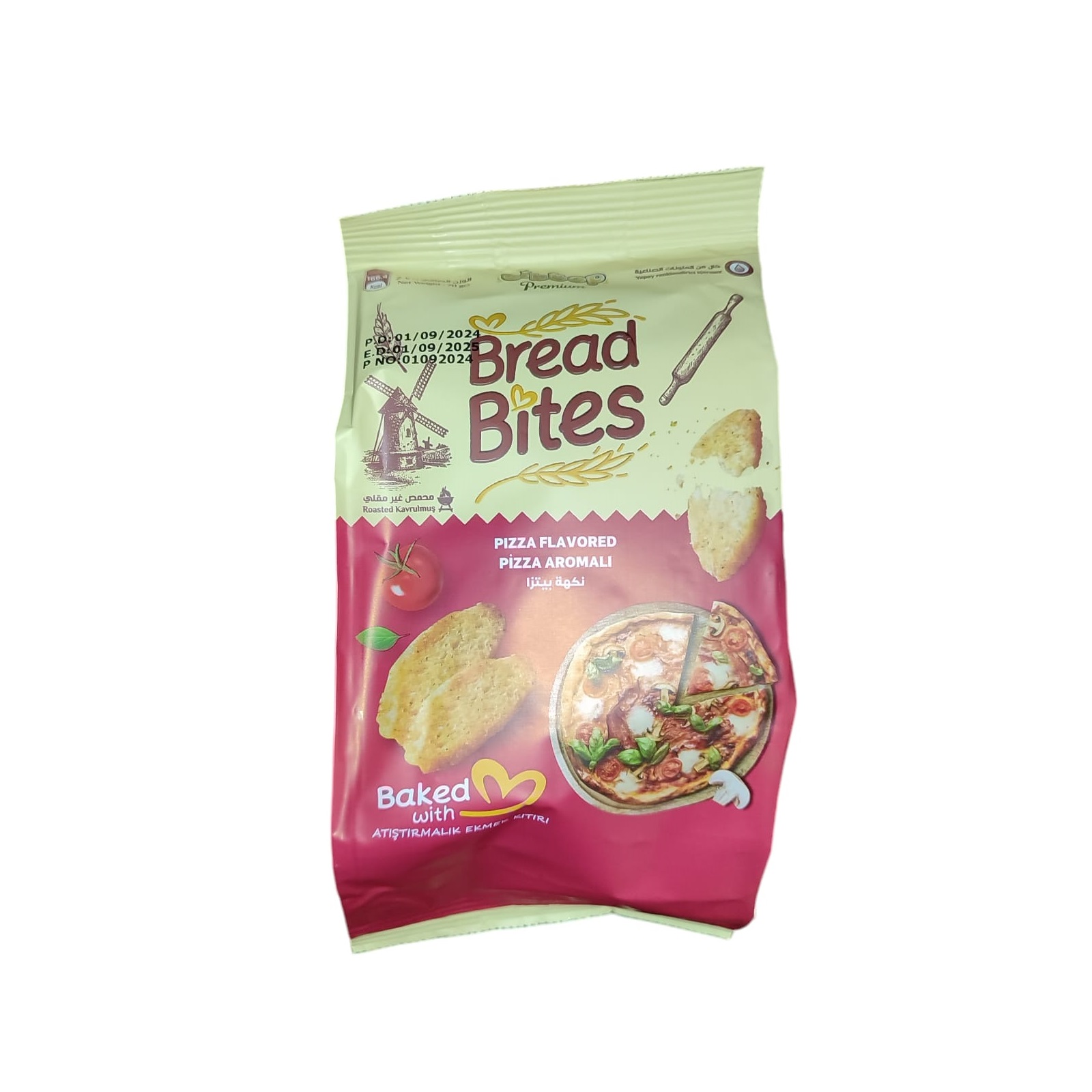 TIBTOP BREAD BITES ATIŞTIRMALIK KRAKER - PİZZA AROMALI *1